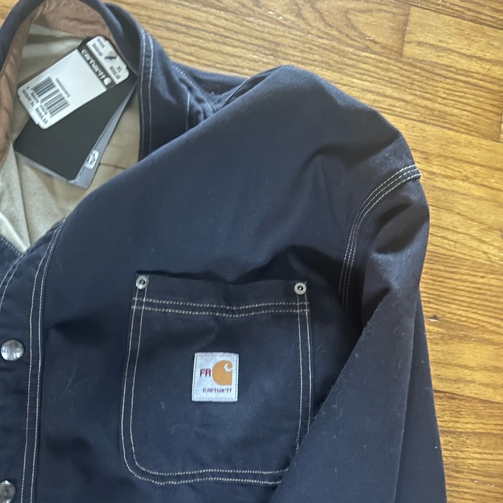 Brand new Carhartt jean jacket never wore reasonable offer except it